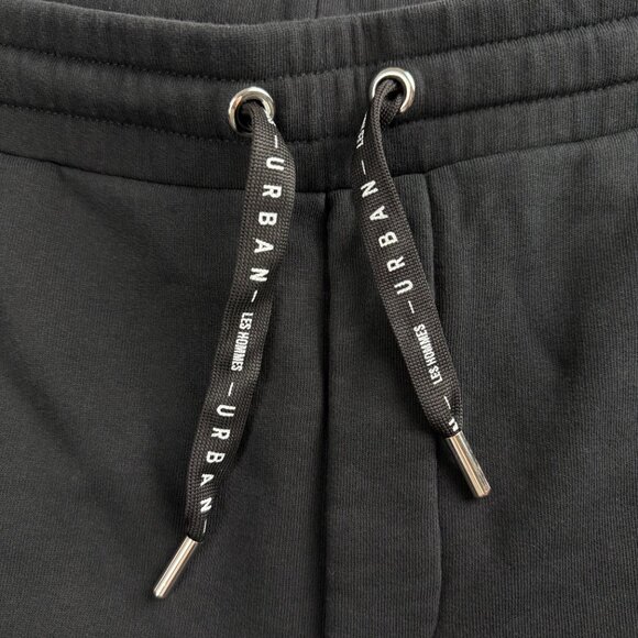 Les Hommes Urban Sweatpants Men Large L Pants Black Joggers Zip Pockets Fleece 1 - Picture 7 of 11